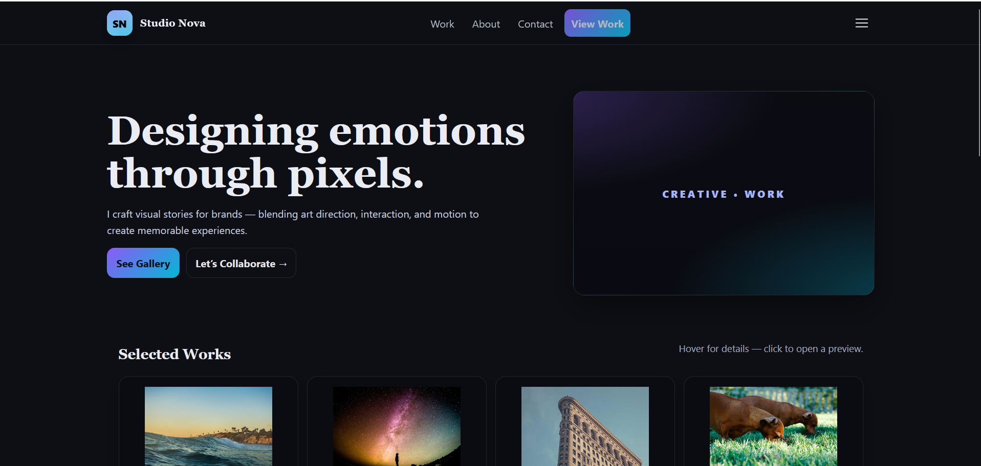 creative portfolio
